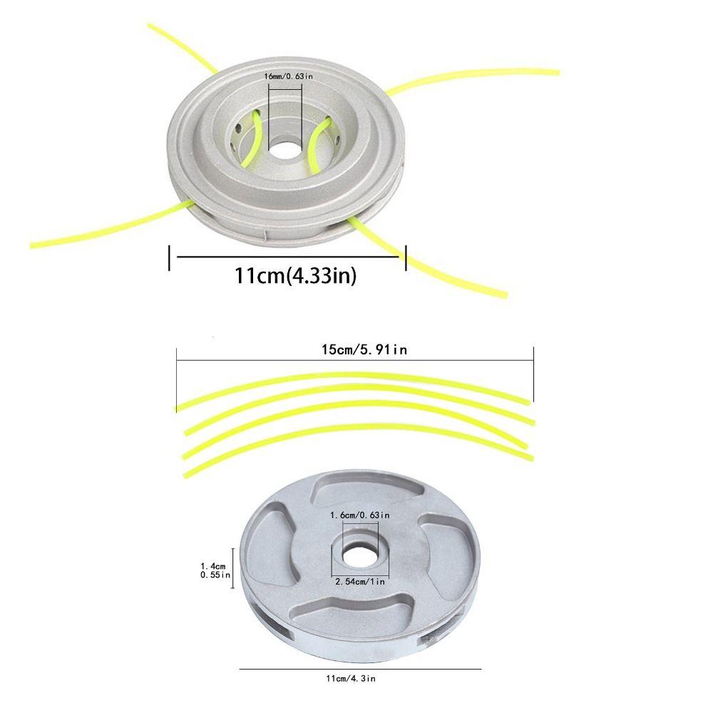 Eight-hole Grass Trimmer Head Universal Nylon Cutting Head Nylon Rope Durable Grass Cutting