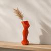 Mermaid Dress Vase Evening Vase, Elegant 3D Printed Lightweight Plastic Decorative for Home Table Shelf Decor
