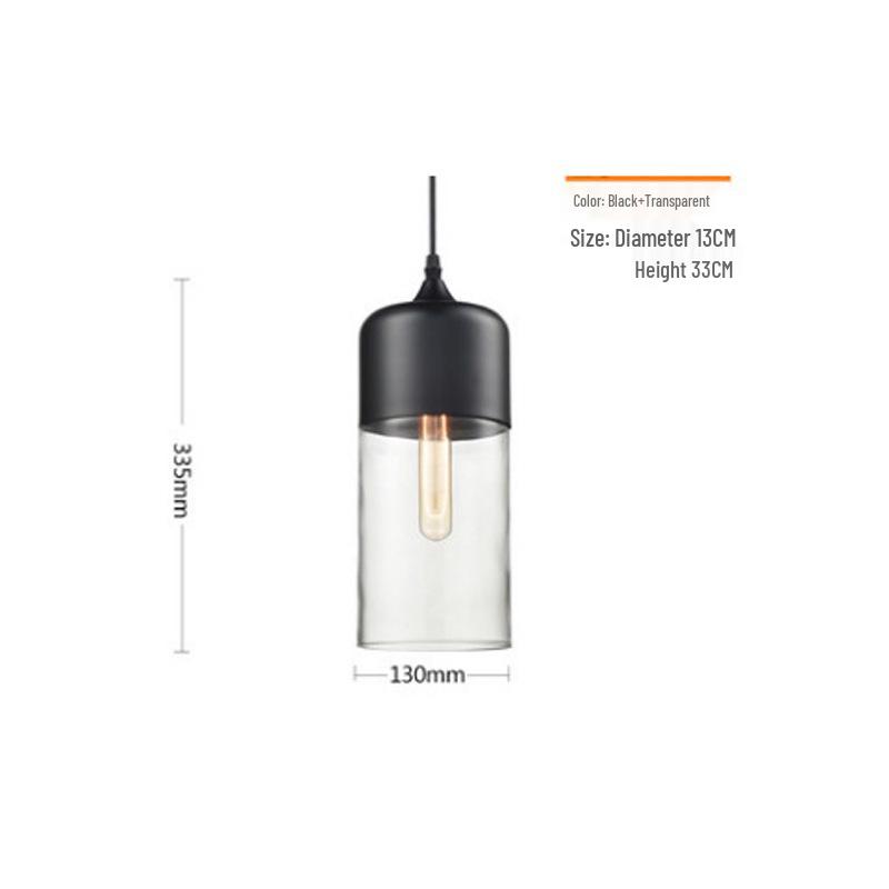 Nordic Retro Glass Pendant Light for Dining, Living Room, Bar, Cafe