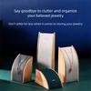 Wooden Necklace Display Stand Portable Counter Display Props Durable Jewelry Storage Rack
