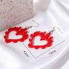 Hot-selling Summer Fresh and Simple Wind, Love Acrylic Hollow Love Spark Flame Earrings