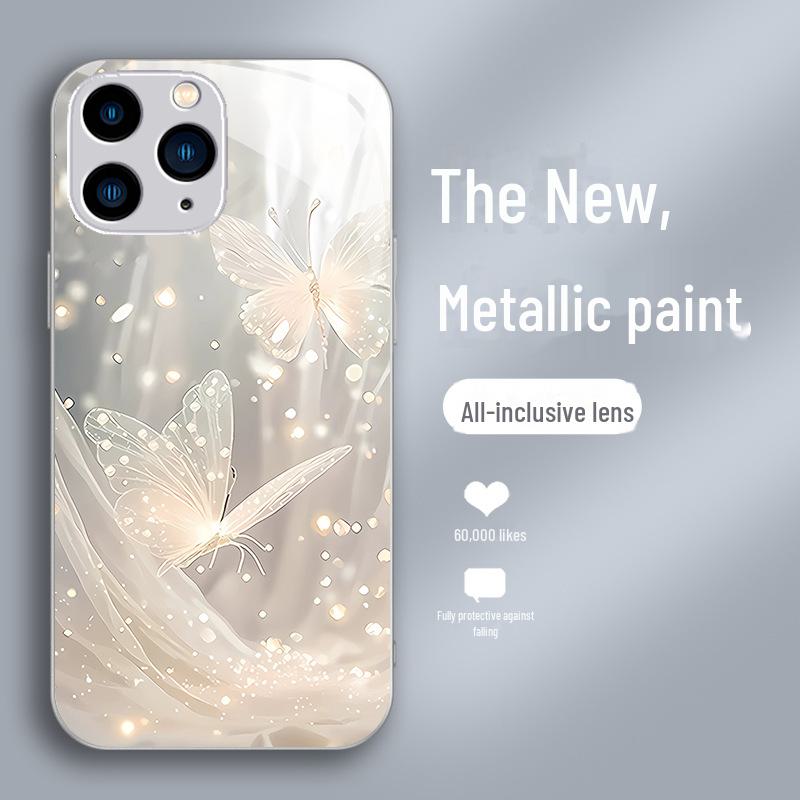 

Чехол Dream Butterfly Liquid Glass для Apple 15 ProMax и 14 ProMax — защита от падений iPhone XS Max