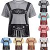 T-shirt Imprimé Festival Oktoberfest pour Femme, Haut Pull Casual à Manches Courtes et Col Rond