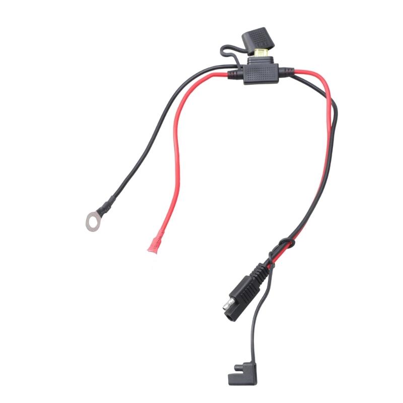 SAE To 8mm Circulet Terminal Wiring Harness 14AWG For Mower Charging System SAE Circulet Terminal Wiring Harness