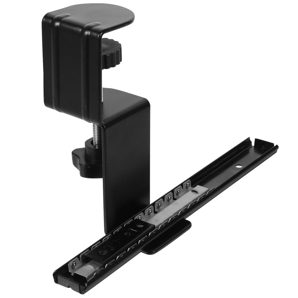 1 Set Desktop-Erweiterungshalterung Verstellbare Gleitschiene Tastaturhalterung für die Nutzung unter dem Schreibtisch Tischplatten-Erweiterung Bequem