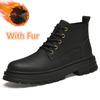 Fashion New Arrival Men's Motorcycle Boots Handsome Male Biker Boot Non-Slip Thick Sole High Top Shoes Comfy Casual Leather Short Botas