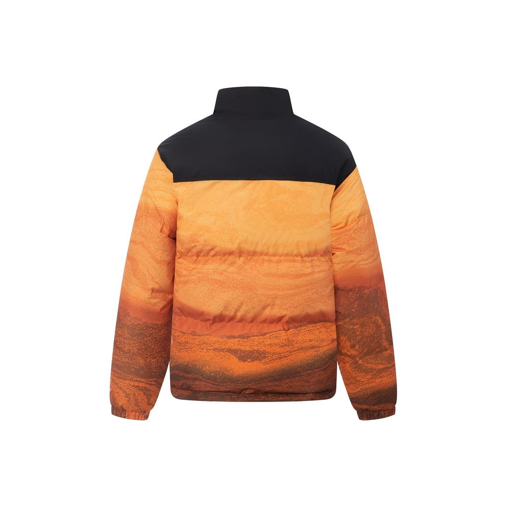 Li-Ning Fashionable Versatile Casual Simple Comfortable Warm Short Stand Collar Thick Down Jacket Unisex Outerwear AYMV433-11