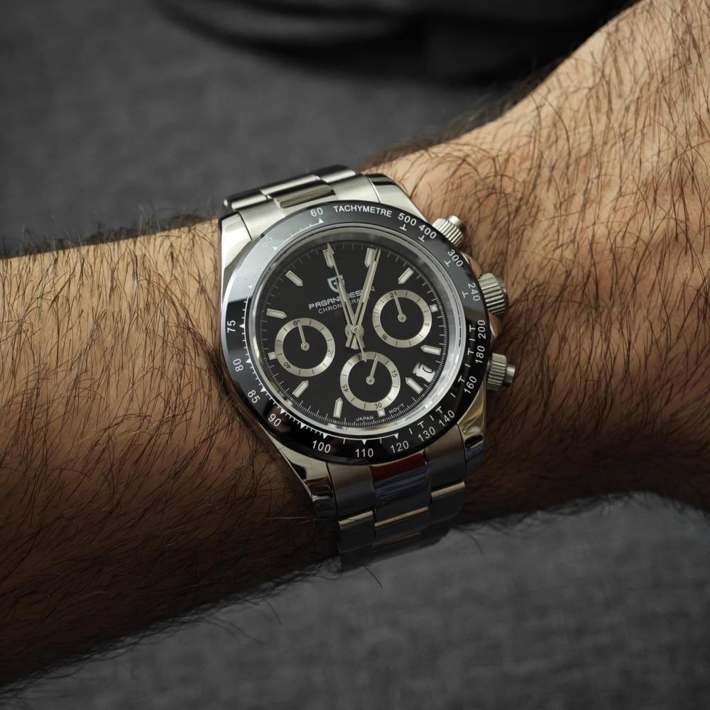 PAGANI DESIGN New 40MM Classics Fashion Series Men Quartz Wristwatches Sapphire Glass Chronograph Clock Watch For Men