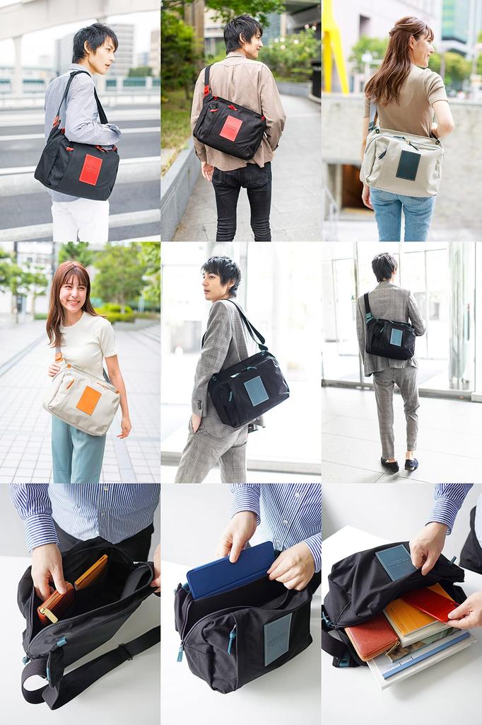 Messenger Bag 10 High Density Canvas Red [Baggy Port] No. Men's BP-YNM416-RD