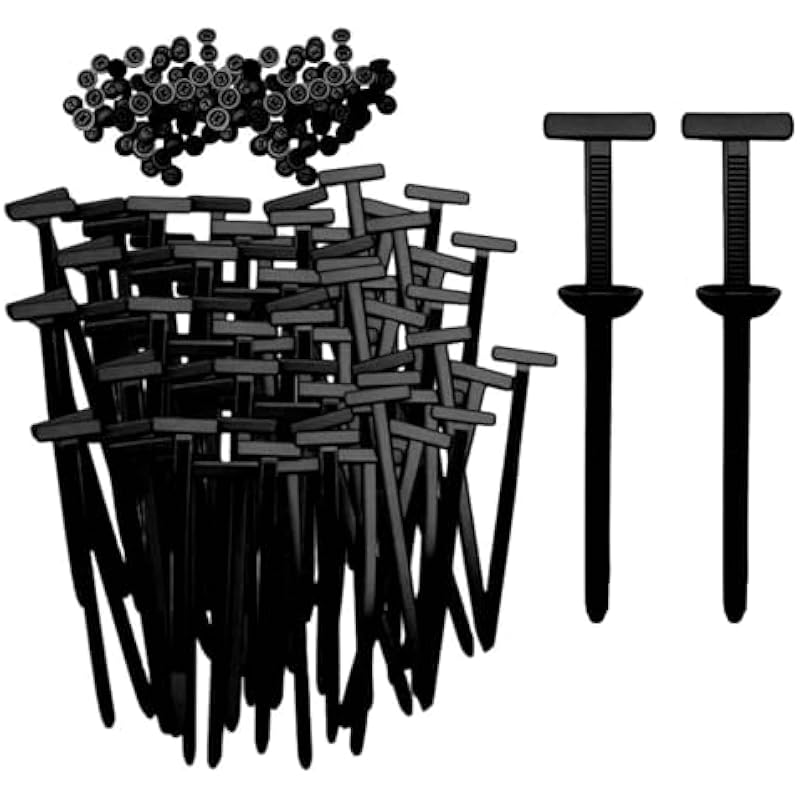 Nylon Universal Self-locking Cable Tie Buckle Heavy Duty Zip Ties Holder With Pin & Button Wire Fastening Car Fixing Strap Set