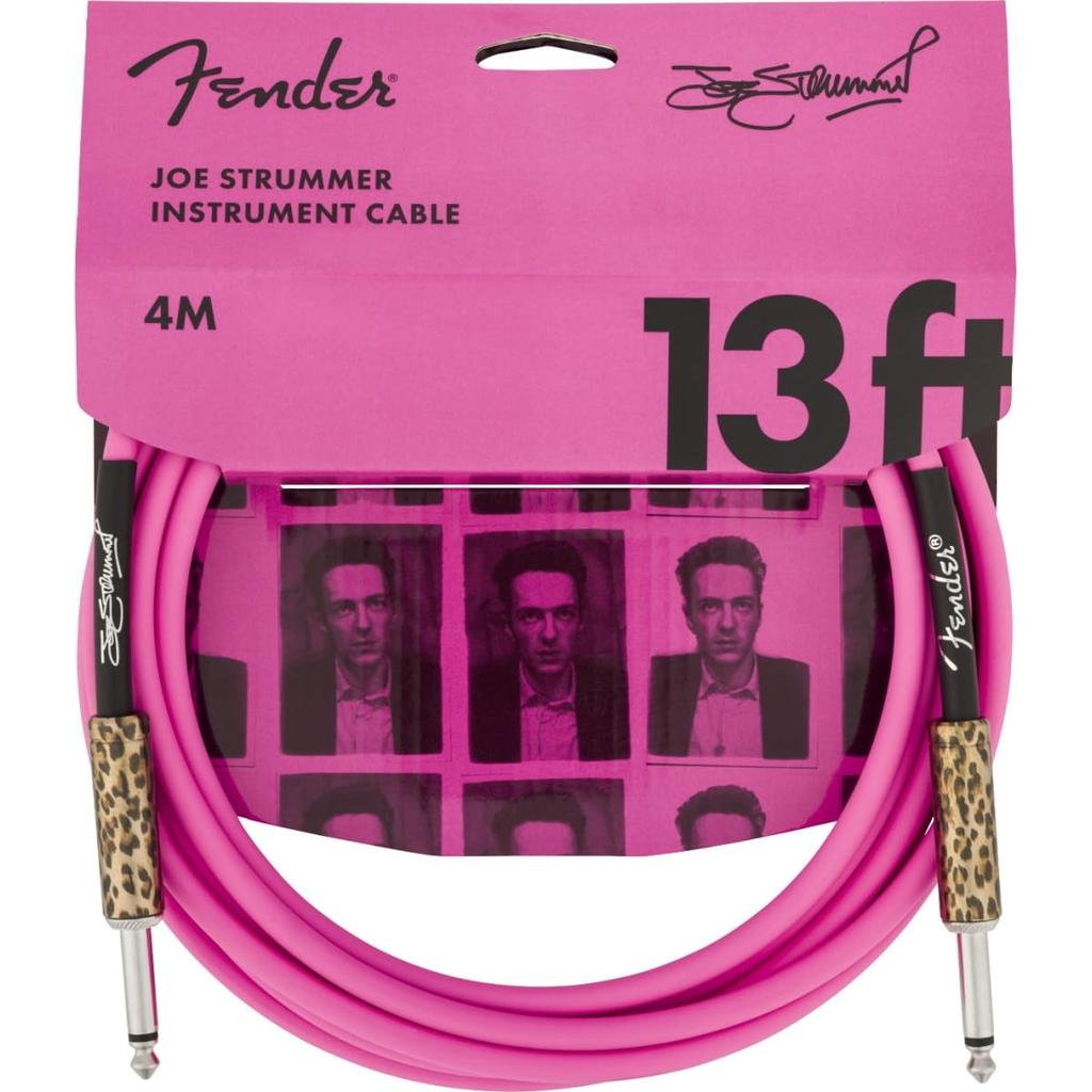 Strummer Instrument Cable Pink Leopard Fender Fender/Joe 13’ [Shielded Cable]