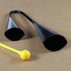 Pack of Cow Shaped Percussion Instrument Plastic Rod Included Exquisite Craftsmanship Agogo Bell for Music Practice
