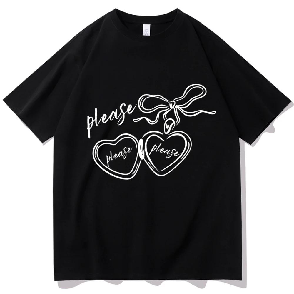 Summer Sabrina Carpenter Please Please Please Music TShirt Fan Gift Unisex Fashion Casual TShirts T Shirts Wmoens Jojo Casual