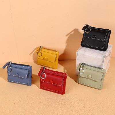Zipper Girl Money Bags Women Small Coin Purse Bag Wallet Change Purses Children Mini Wallets Leather Key Holder Clutch Pouch