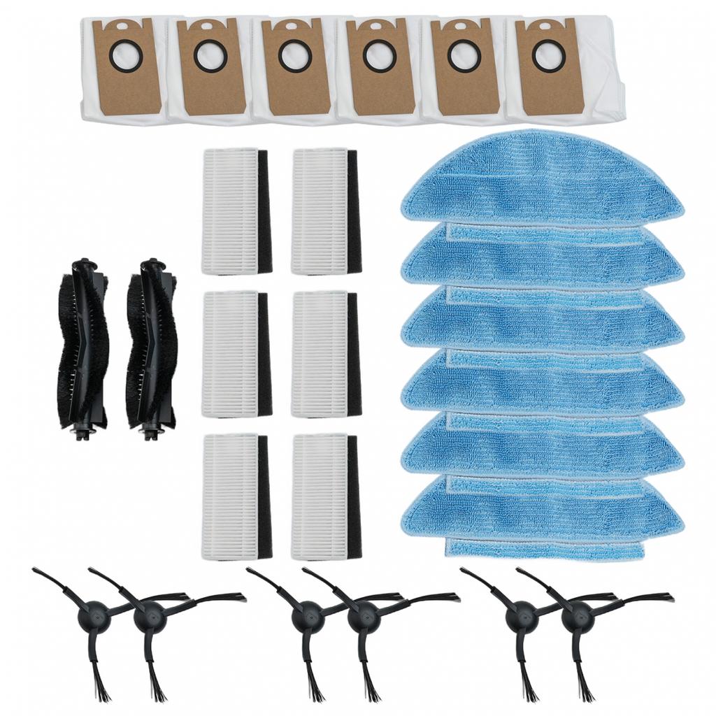 Main Side Brush and Filter Accessory Kit for Aonus I8 Robot Vacuum Mop Cloths