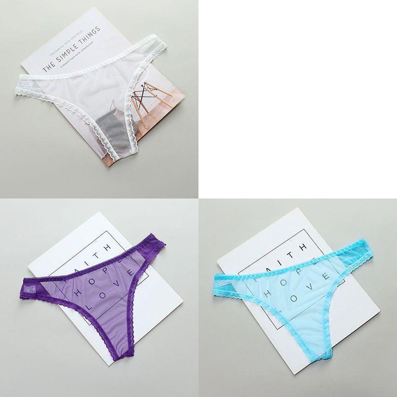 Tanga de Malla Transparente de Tiro Bajo para un Look Sedoso y Coqueto
