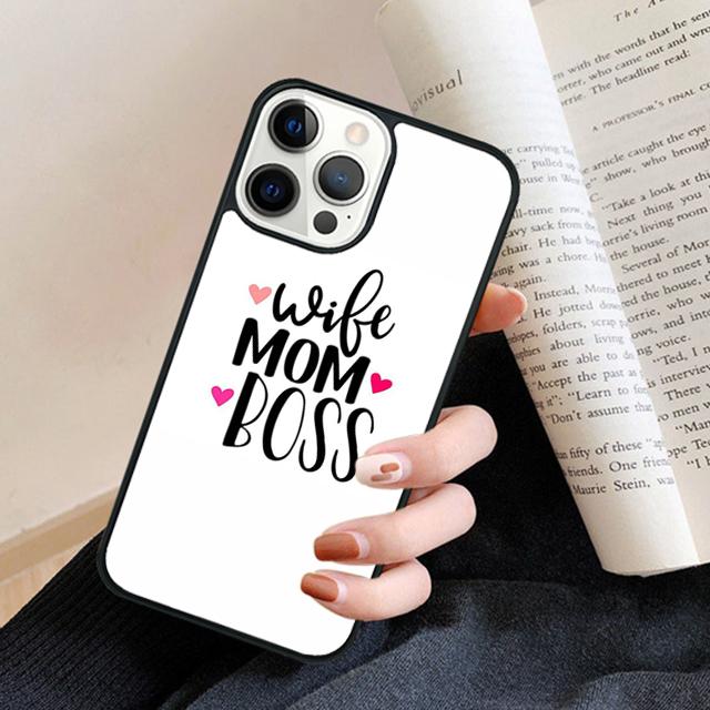Wife Mamma Boss Phone Case Cover For iPhone 17 Air 16 15 14 Plus for Apple 16 11 12 13 Pro Max Coque