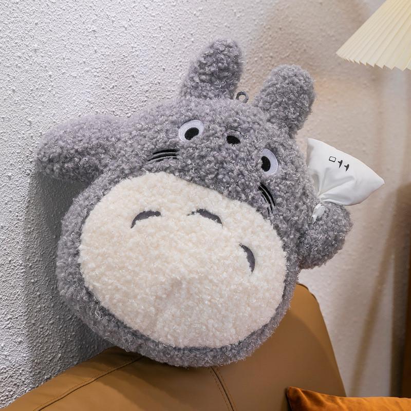 Cute Cartoon Totoro Cat Hand Held Bag Plush Toy Pillow For Kids Gift And Bedroom Decor