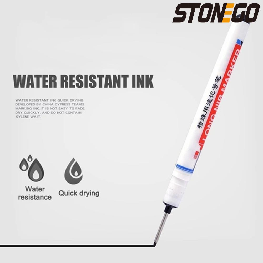 20MM Red Black Blue White Ink Long Head Markers for Bathroom Woodworking Multi-purpose Deep Hole Marker Pens