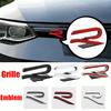 AUFGW1 3D Metal Car Front Grille Emblem Rear Trunk Side Badge Decals for VW New R Rline Golf 2 3 Jetta Polo Passat Bora