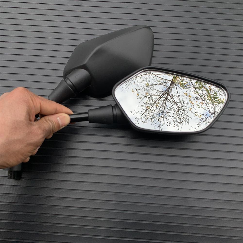 Universal Motorcycle Rear View Side Mirrors For HONDA  Africa Twin CRF250L CRF450L CRF1000L CRF1100L 10mm Clockwise Mirror