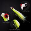 Dr.Fish 6 Pack Clouser Minnow Fishing Flies Streamer Hand Tied Bass Fly Fishing Lure Artificial Baitfish Smallmouth Saltwater Freshwater Striper