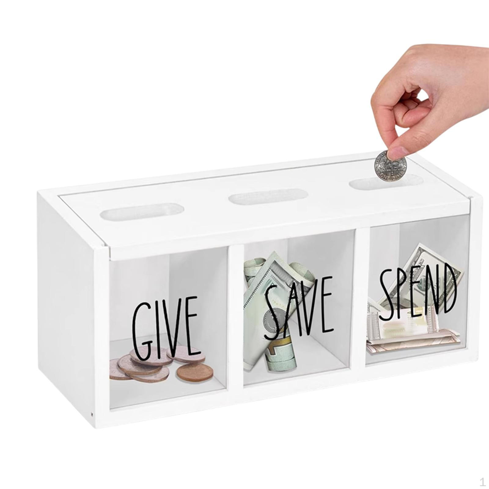 

Копилка с отделениями полками подарок на праздник взрослым спальня гостиная белый