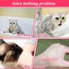 Atmungsaktive Mesh Katze Fellpflege Duschbeutel Polyester Weiche Haustiertasche Verstellbar Kratzfest für Nagelschneiden Baden Katze Toilettentasche