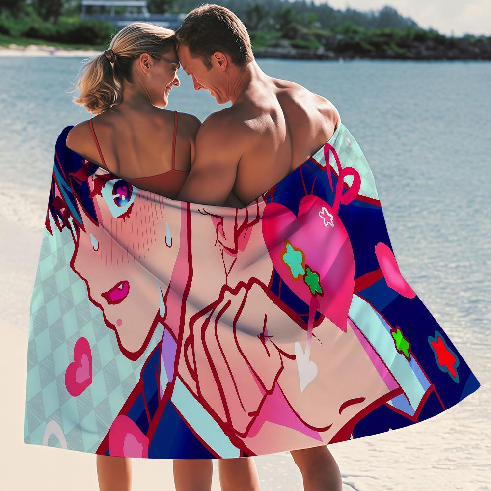 Anime Alien Stage Ivti Towel Quick Drying Beach Towels Are Suitable For Swimming Pools Camping Yoga And The Gym