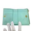 BOTTEGAVENETA leather cassette Bifold Wallet green leather Used