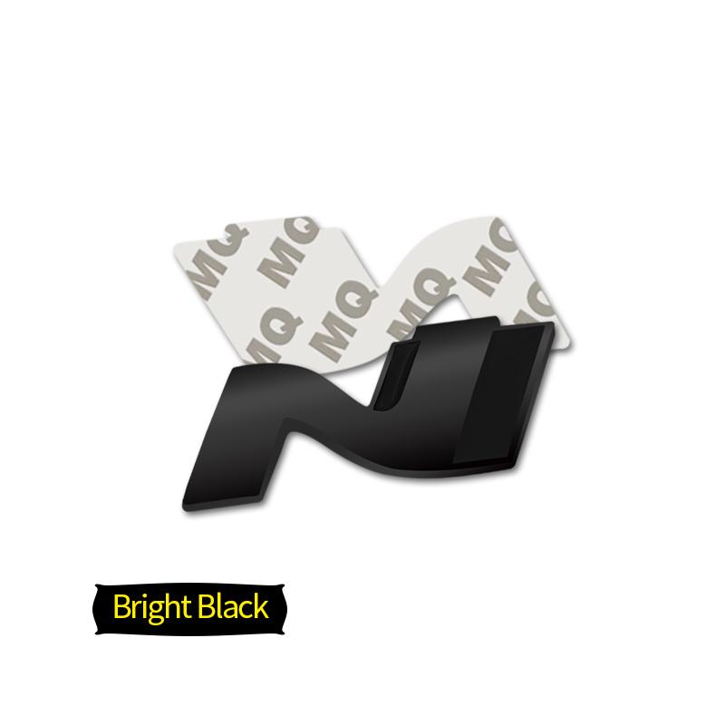 Car-Styling Metal Stickers N LINE Emblem Grille Badge For Veloster Accent Kona Elantra Ix25 Ix35 i30 i20 Sonata Tucson Kona