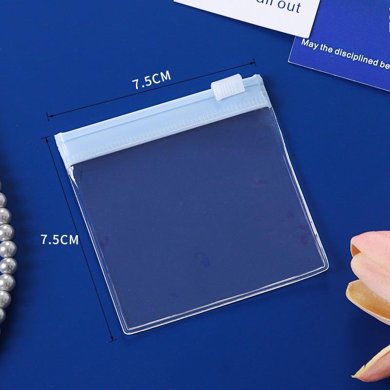 

Independent Storage Waterproof and Dustproof EVA Sealed Bag Anti Oxidation Jewelry Storage Self Sealing Pouchs Capsule Pill Packaging Zipper Bags 7.5x7.5cm 500pcs синій