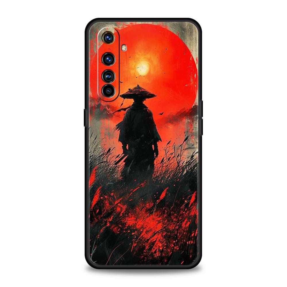 Japanese Bushido Samurai Phone Case For Realme 12 11 10 9 8 5G 7 6 GT5 GT3 GT2 Pro Plus C21 C11 C25 C35 GT Neo 2 3 3T 5 Cover