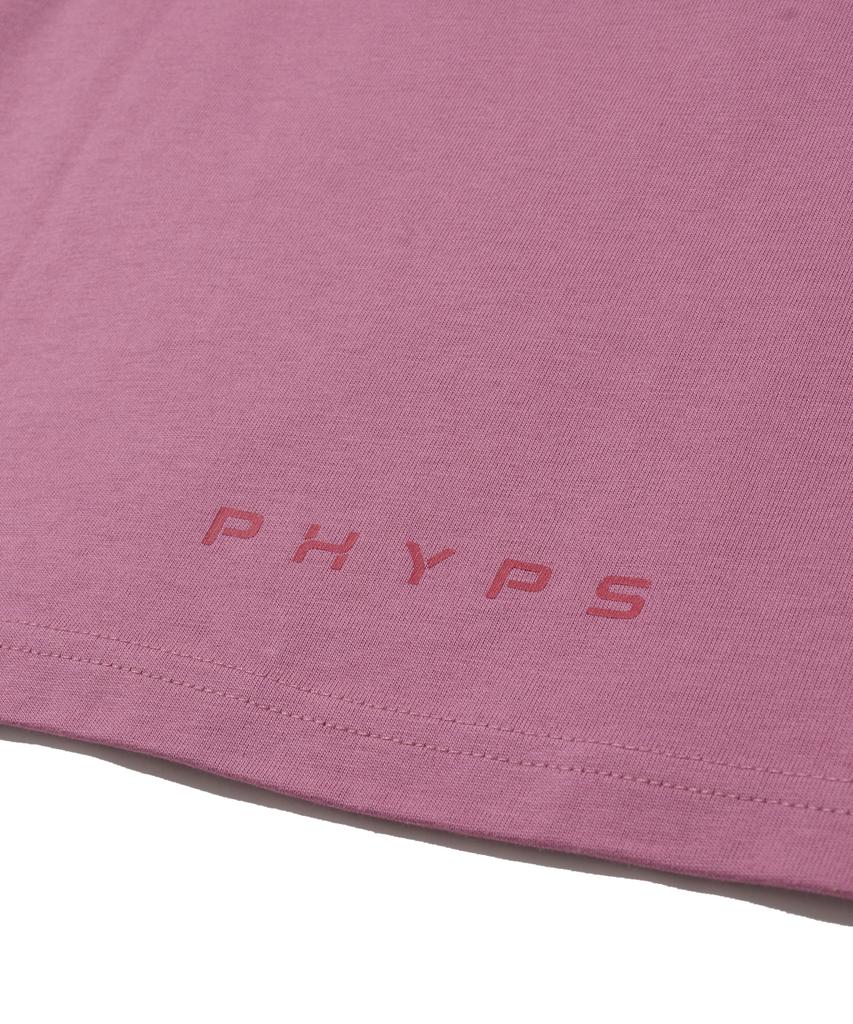 PHYPS MOTORCYCLE Original Wing Small Logo T-Shirt Dark Pink