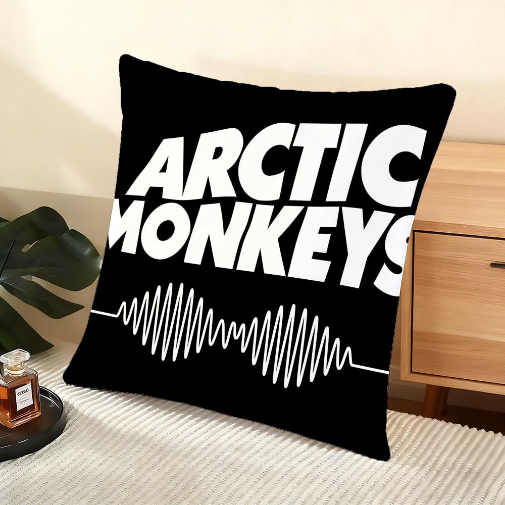 Band AArctic MMonkeys Cushion Cover Soft Short Plush Pillow Cover Smooth Cozy Texture Aesthetic Cushion Case Home Decor