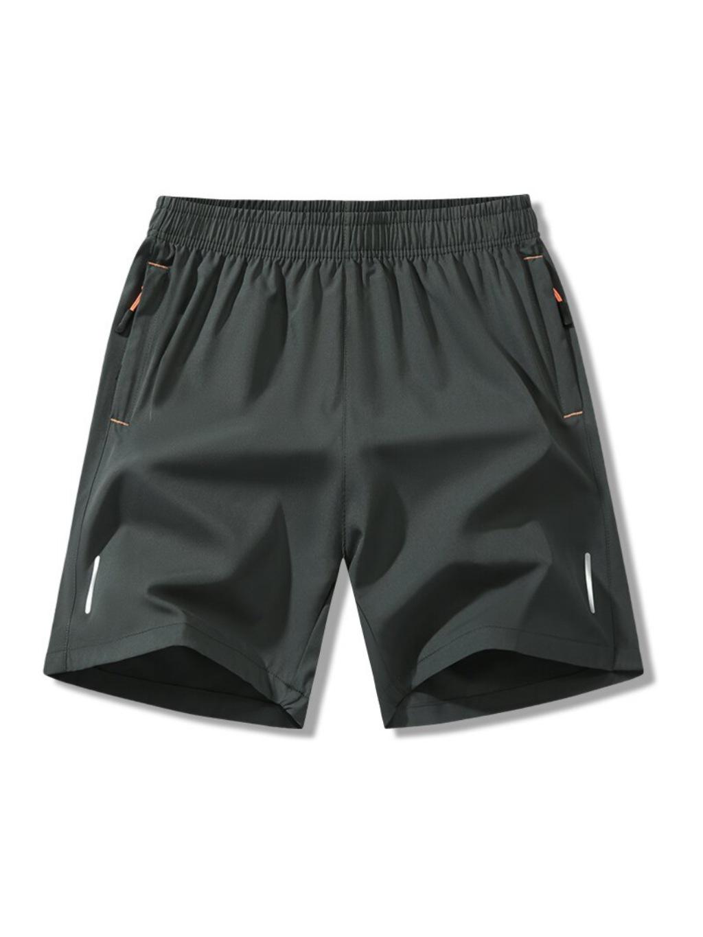 

Мужские повседневные пляжные шорты больших размеров из ледяного шелка - Легкие, свободного кроя, для бега, спортивные, летние шорты 3XL серый