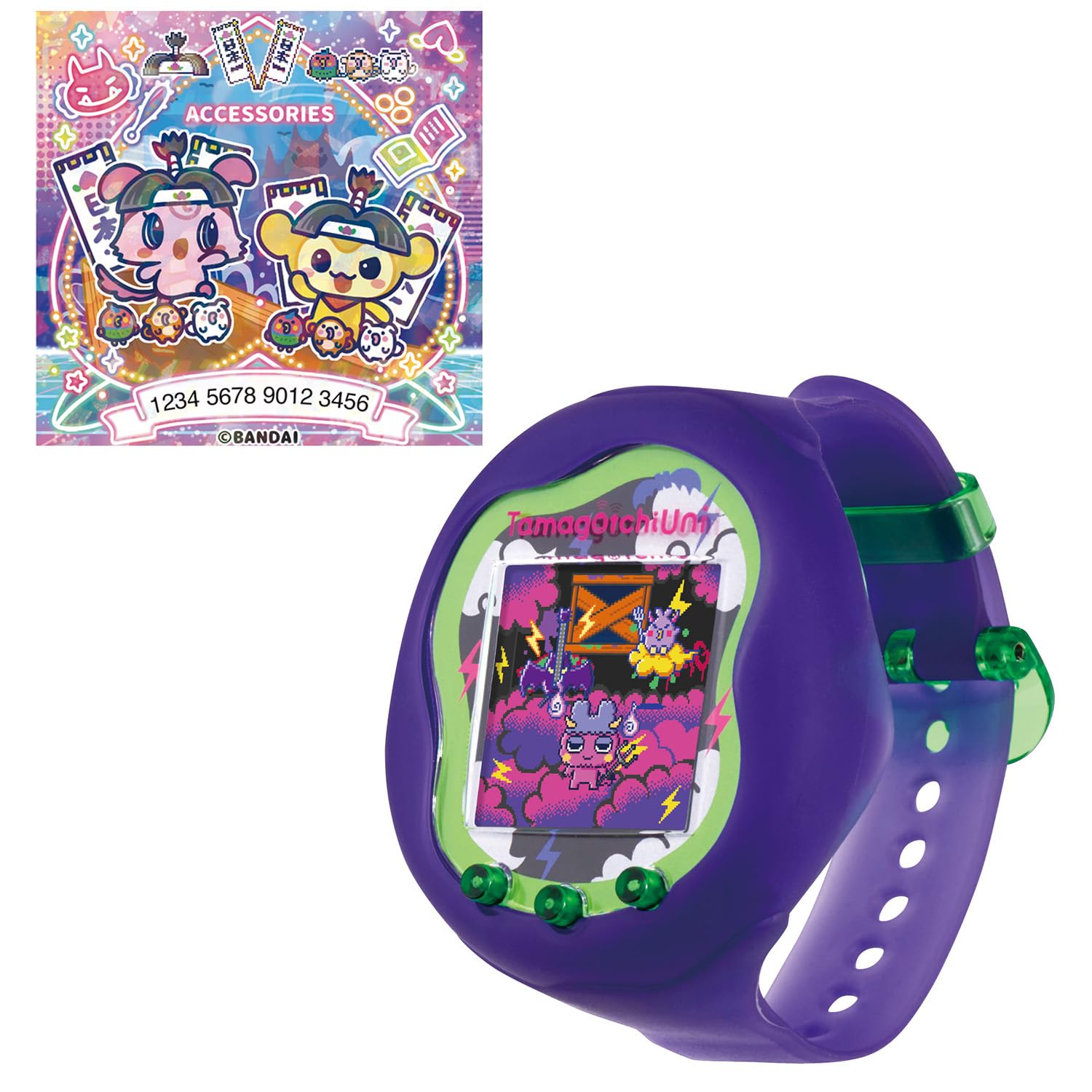 

Tamagotchi Uni Monster Tama sticker Target age 6 years old and above [BANDAI] (Bonus Momotaro Coordination included)