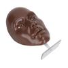 5D Silicone Makeup Practice Face Teaching Face Eye Cosmetic Mannequin Board for Cosmetology Black