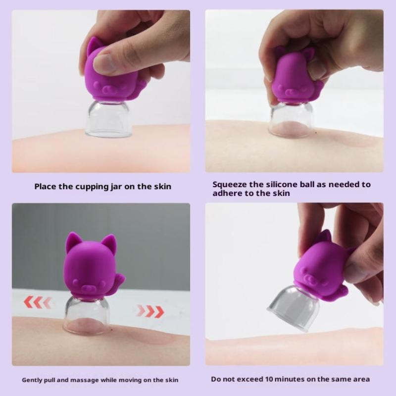 1/3Pcs Silicone Cupping Cups Massage Vacuum Suction Cupping Cups For Facial Skin Lifting Body Leg Arm Back Shoulder Muscle