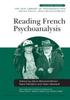 The Reading French Psychoanalysis Book