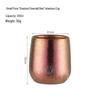 Pure Titanium Double-Layer Coffee Cup: Stylish, Portable, and High-Quality for Home or Outdoor Use.