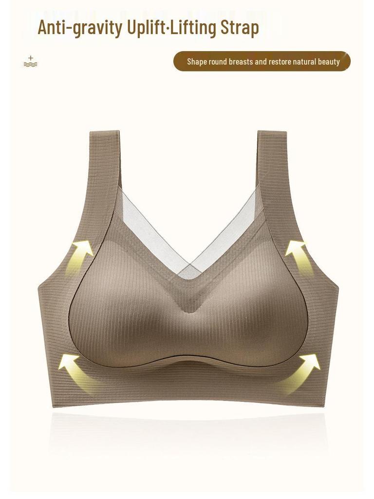 Wire-Free Women's Bra: Anti-Gravity, Seamless, Back-Smoothing, Anti-Sagging, Mesh Lift Sports Vest