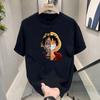 Cappello di Paglia Pezzo Unico Stile Giapponese Luffy Maglietta a Maniche Corte Periferica Anime Tendenza Casual per Uomo