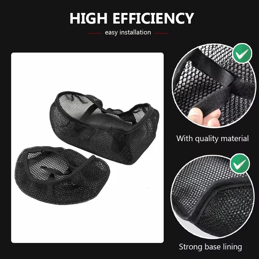 DS 625 X Nylon Mesh Heat Insulation Non-slip Cushion For Loncin Valico DS625X Motorcycle 3D Airflow Honeycomb Mesh Seat Cover