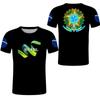 Hot Selling World Cup BRASIL Brazil Flag 3D Printed Pattern T-shirt for Men's Sports Leisure