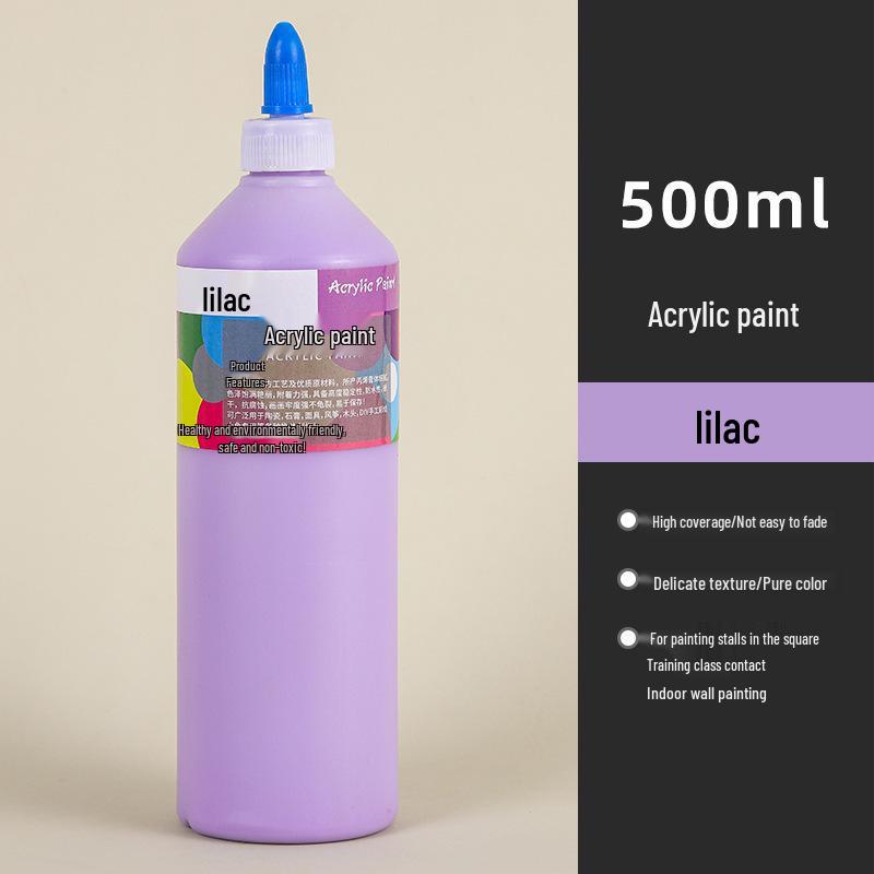 Wasserdichte 500ML Acrylfarbe - Langlebig, Ideal für Strohhut-, Keramik- und Gipsfigurenmalerei