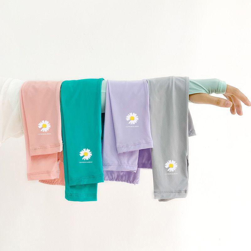 Daisy Sunscreen Ice Sleeve Female Ins Breathable Uv Arm Sleeve Male Ice Silk Sun