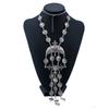 Vintage Coin Tassel Necklace Set With Alloy Gold Silver Finish For Fashion Enthusiasts