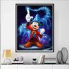 Disney Diamond Painting 5D Mickey Wizard DIY Handmade Gift for Living Room Bedroom Office Home Decoration