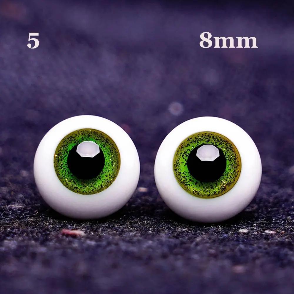 1 Pair Doll Blue Black Glass Eyes Eyeball DIY Doll Making Crafts Accessories Animal Toy Safety Eyes 8mm 10mm 12mm 14mm
